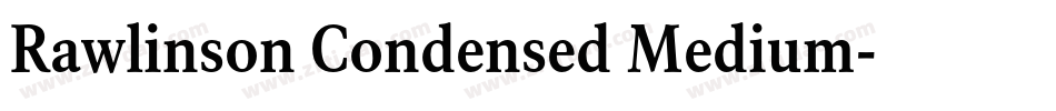 Rawlinson Condensed Medium字体转换